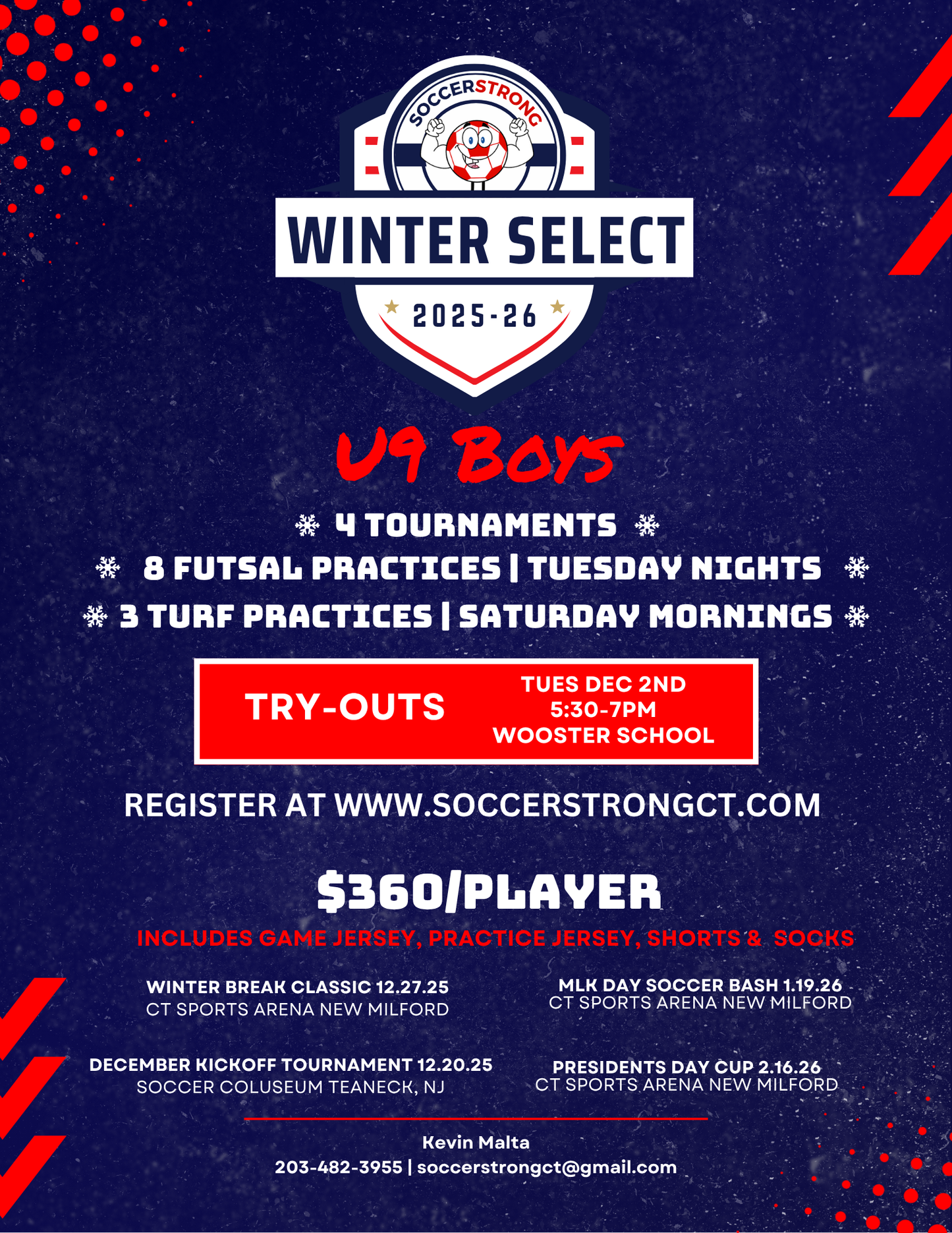 U9 Boys Winter Select Tryouts