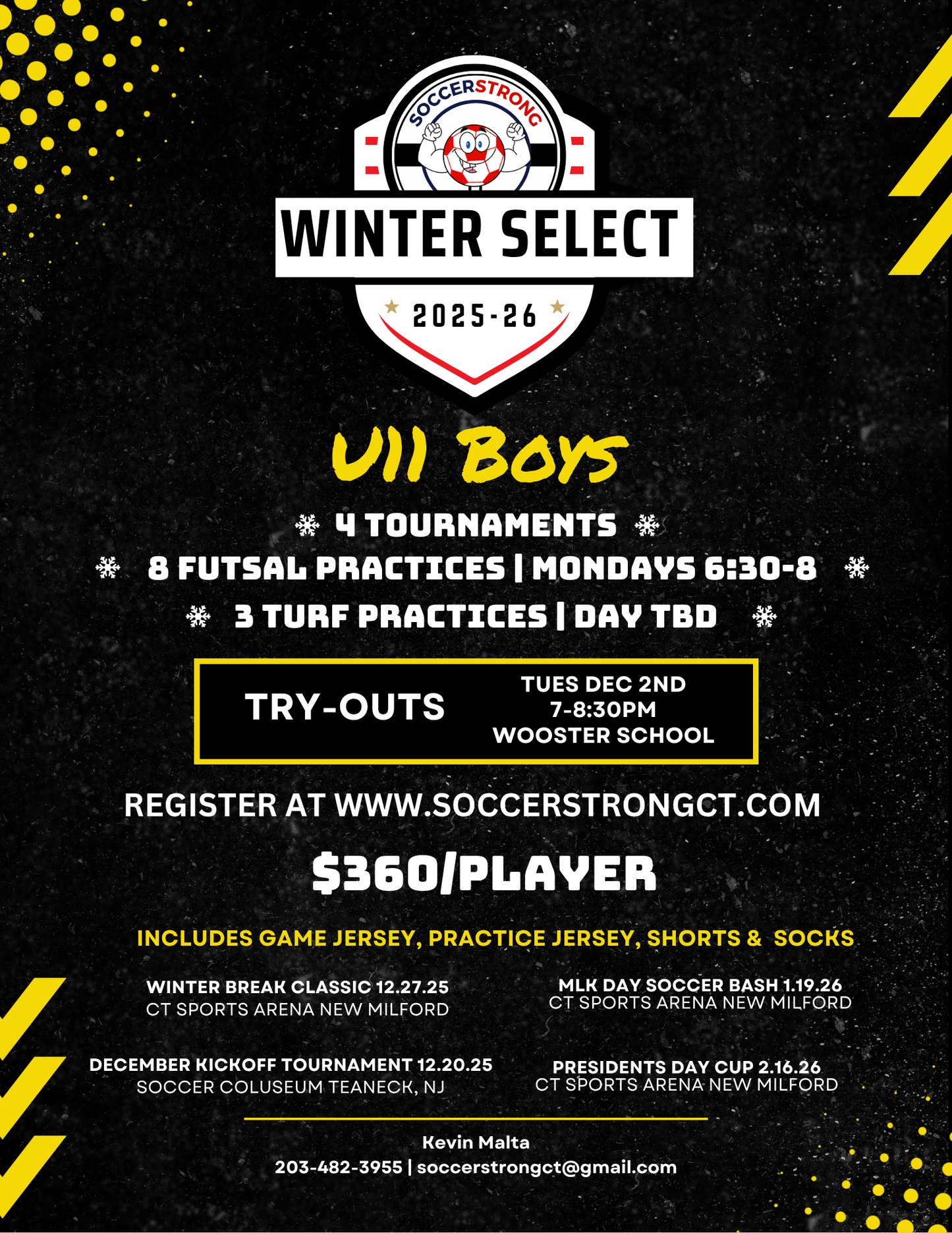 U11 Boys Winter Select Tryouts