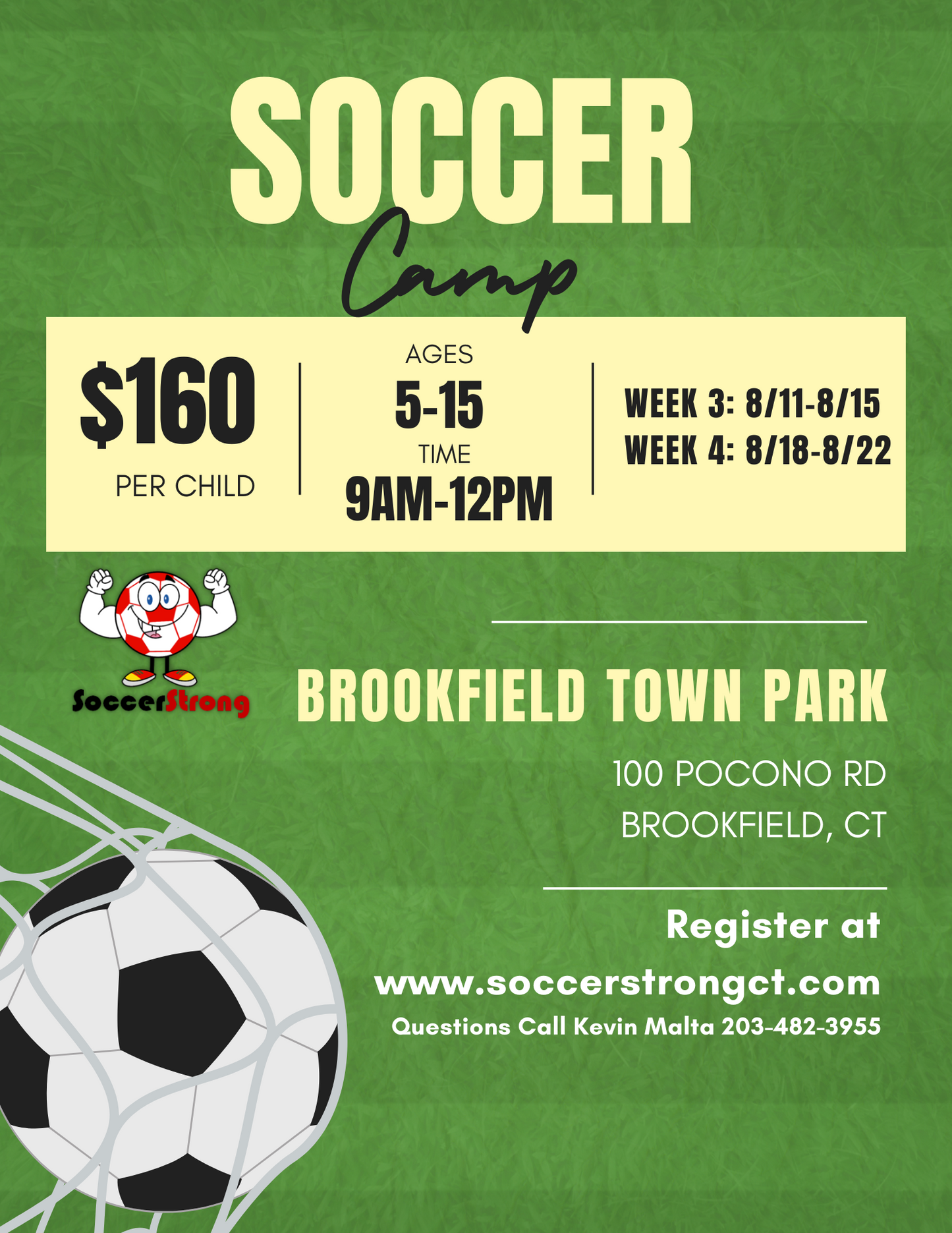 SoccerStrongCT Summer Camp