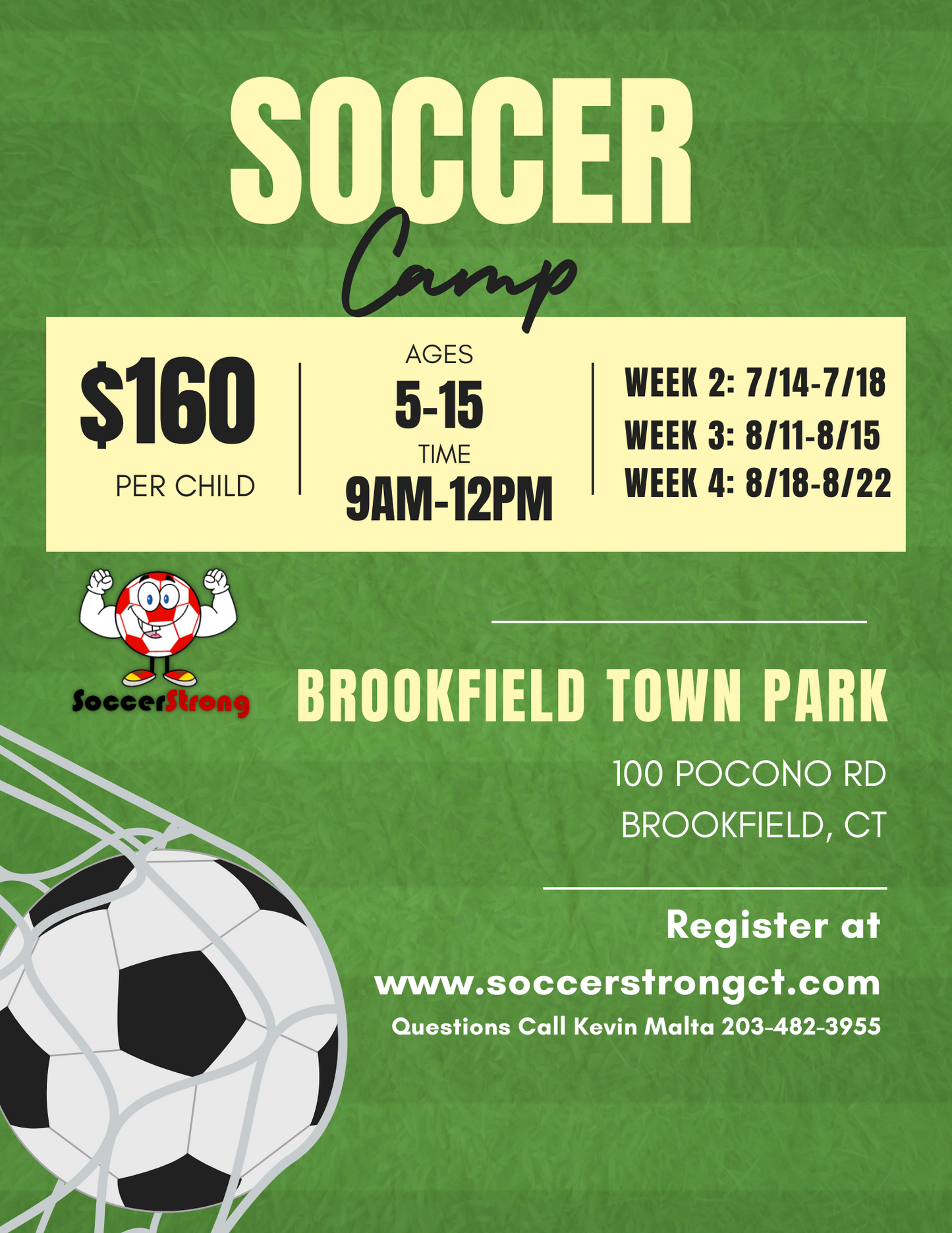 SoccerStrongCT Summer Camp