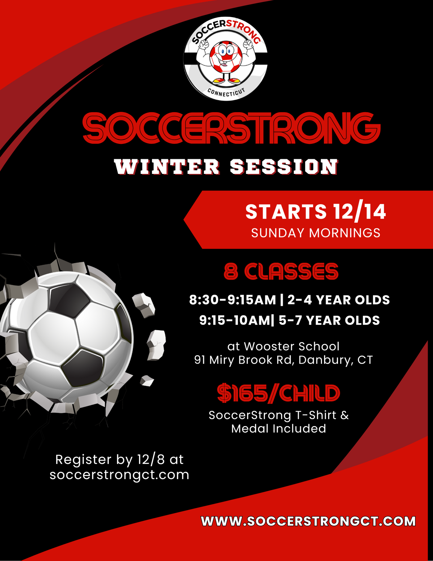 SoccerStrongCT Winter 2025 Training Program
